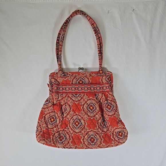 Vera Bradley Alice Shoulder Bag in Paprika Kisslock Clasp Closure - Picture 2 of 9
